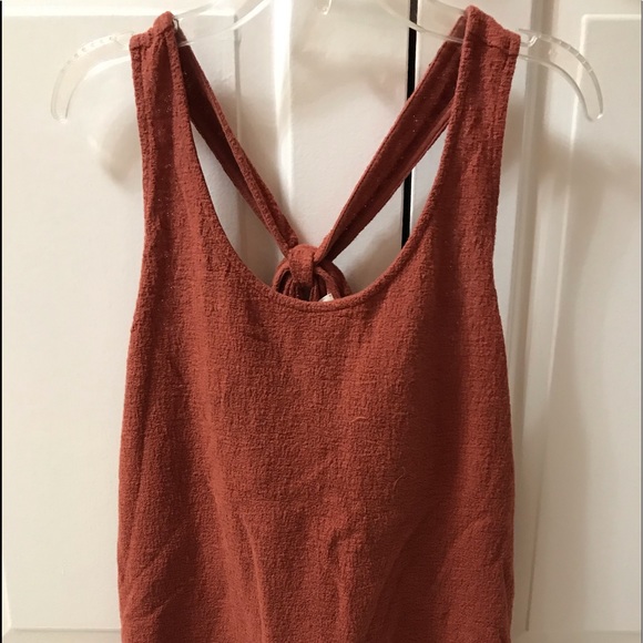 Madewell Tops - Madewell burnt orange knot back tank EUC xsmall Madewell Tops - Madewell burnt orange knot back tank EUC xsmall